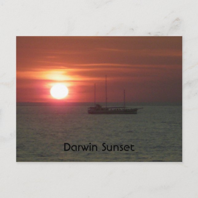 Carte Postale Coucher de soleil Darwin (Devant)