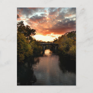 Carte Postale Coucher de soleil de Barton Creek - Austin Texas