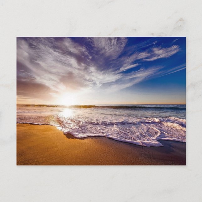 Carte Postale Coucher de soleil de Californie (Devant)