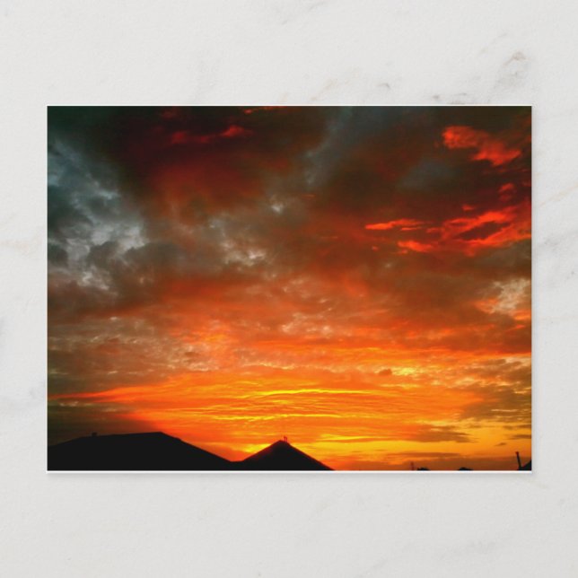 Carte Postale coucher de soleil de Fort Worth (Devant)