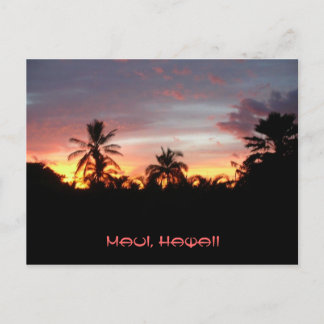 Carte Postale Coucher de soleil de Kihei