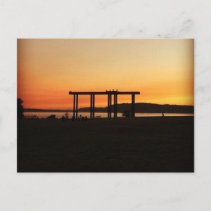 Carte postale - Coucher de soleil de la baie Chamb