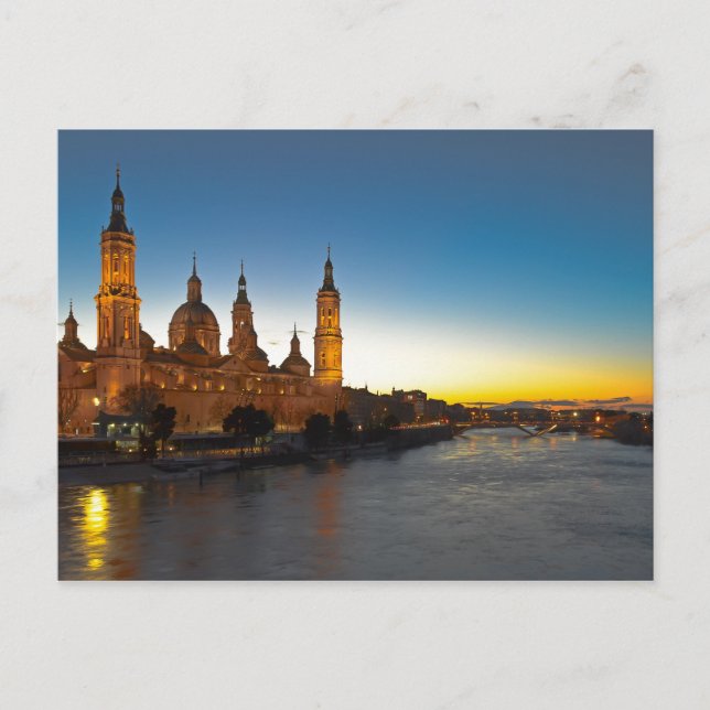 Carte postale Coucher de soleil de la basilique de (Devant)