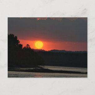 Carte Postale Coucher de soleil de la rivière Ohio