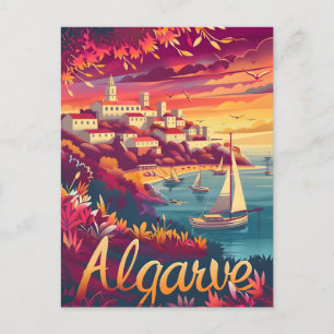 Carte Postale Coucher de soleil de l'Algarve
