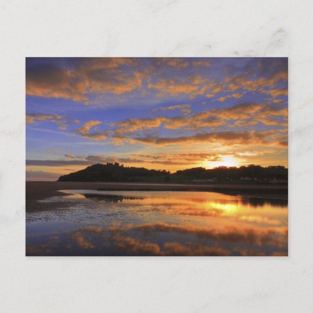 Carte Postale Coucher de soleil de Llanstephan (Devant)