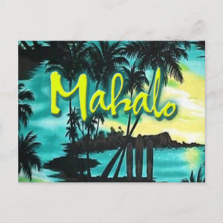 Carte Postale Coucher de soleil de Mahalo