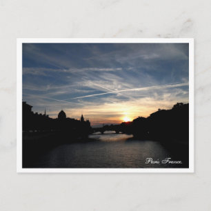 Carte Postale Coucher de soleil de Paris