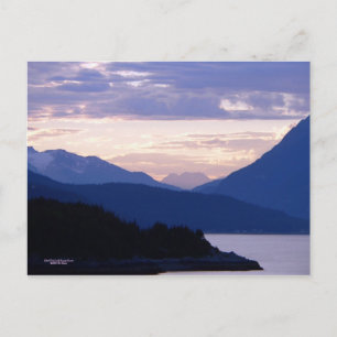 Carte postale Coucher de soleil de passage rose su