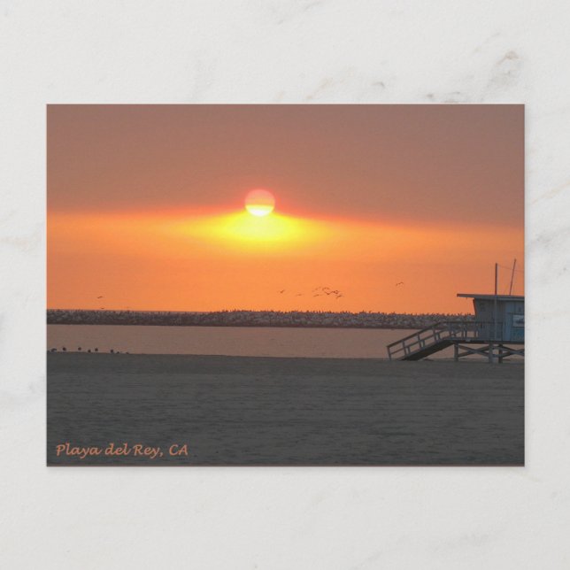 Carte Postale Coucher de soleil de Playa del Rey - Mike Izzo (Devant)