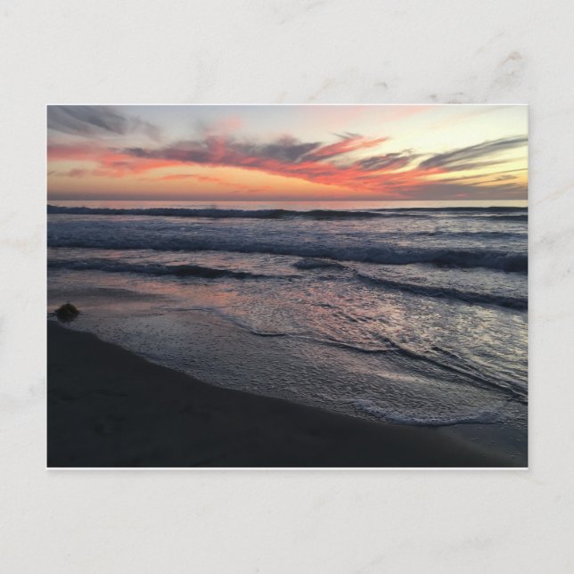 Carte Postale Coucher de soleil de San Diego (Devant)