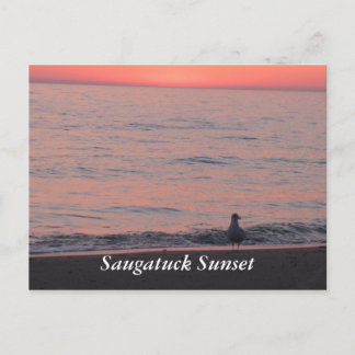 Carte Postale Coucher de soleil de Saugatuck
