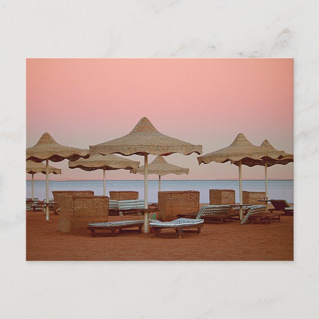 Carte Postale Coucher de soleil de Sharm (Devant)
