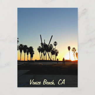 Carte Postale Coucher de soleil de Venice Beach