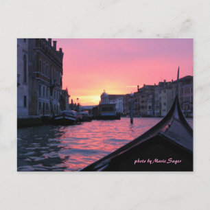Carte Postale Coucher de soleil de Venise