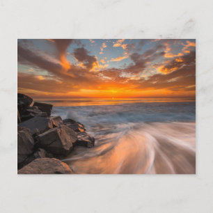 Carte Postale Coucher de soleil depuis la plage de Tamarach