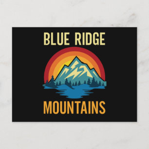 Carte Postale Coucher de soleil des monts Blue Ridge