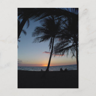 Carte Postale Coucher de soleil d'Hawaii