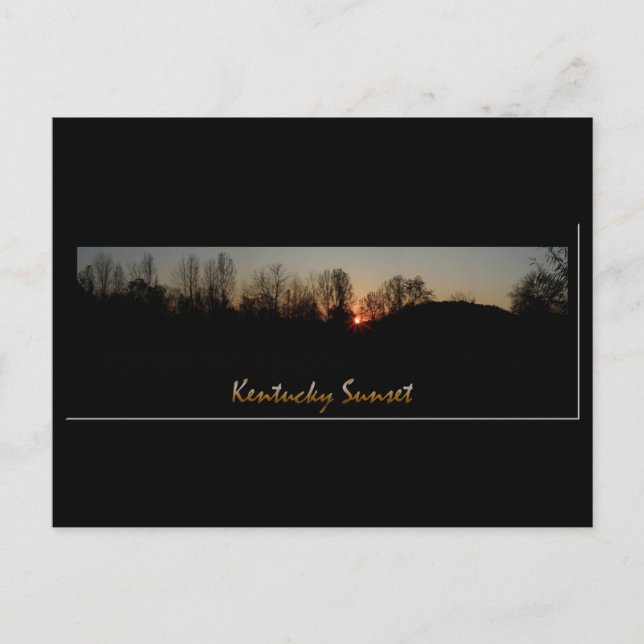 Carte Postale Coucher de soleil du Kentucky (Devant)