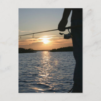 Carte Postale Coucher de soleil du pêcheur