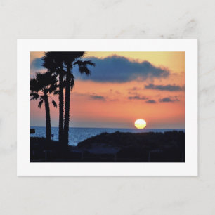 Carte Postale Coucher de soleil en Californie à Oxnard Beach...D