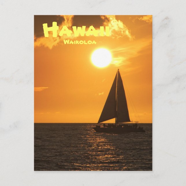 Carte postale : Coucher de soleil en cuivre (portr (Devant)