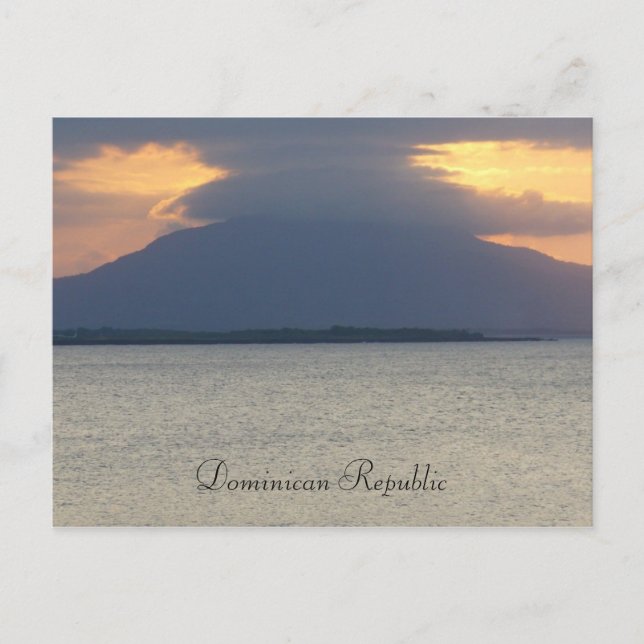 Carte Postale Coucher de soleil en République Dominicaine (Devant)