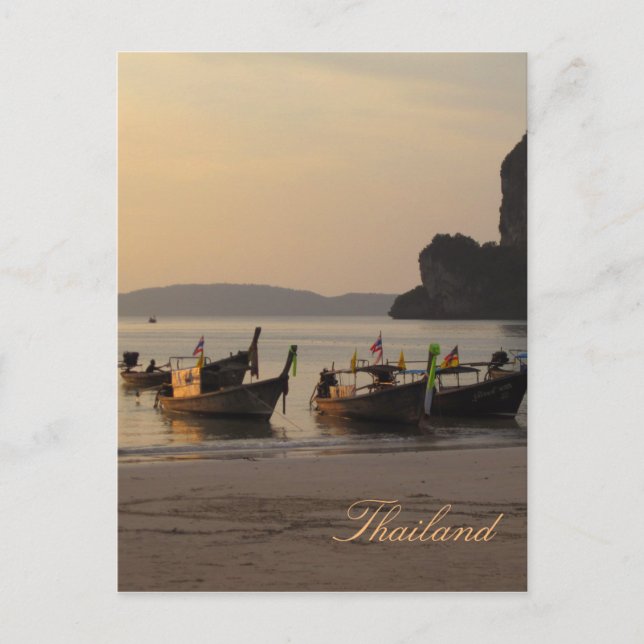 Carte Postale Coucher de soleil en Thaïlande (Devant)