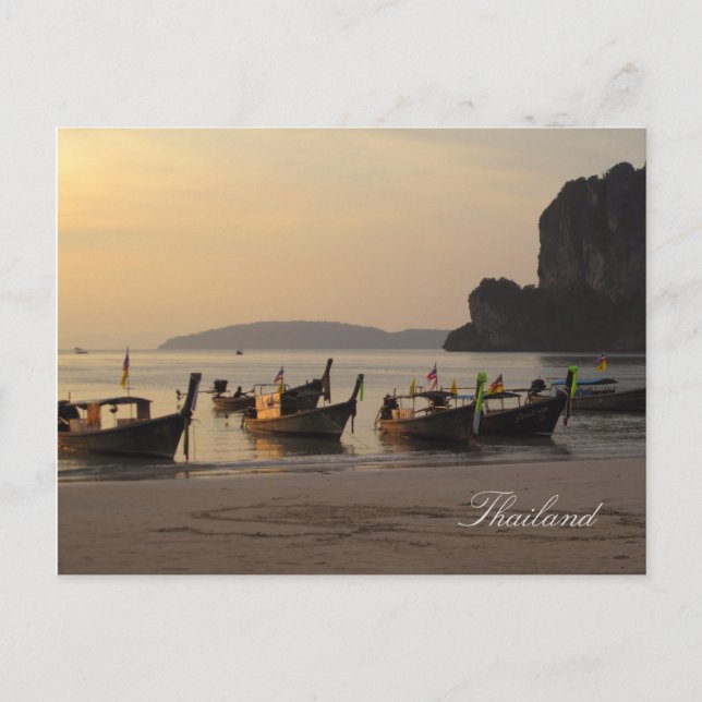 Carte Postale Coucher de soleil en Thaïlande (Devant)
