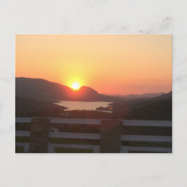 Carte Postale Coucher de soleil espagnol (Devant)