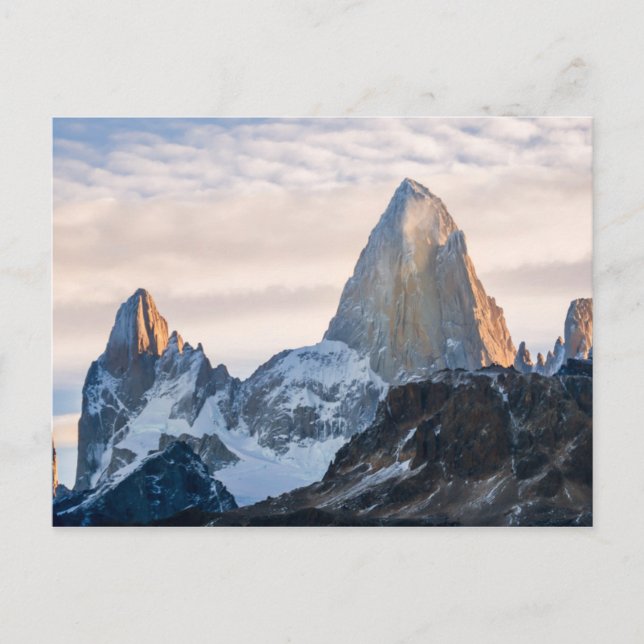 Carte Postale Coucher De Soleil Et Nuages Sur Le Mont Fitzroy (Devant)