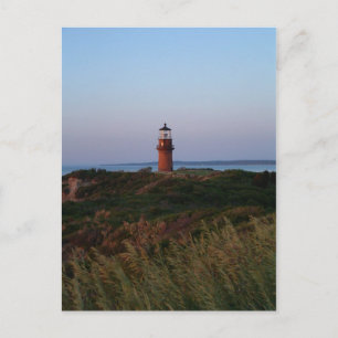 Carte postale Coucher de soleil et phare d'Aquinna