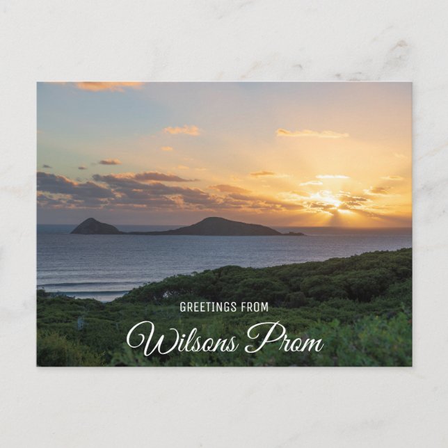 Carte Postale Coucher de soleil été Océan Nature Paysage Photo (Devant)
