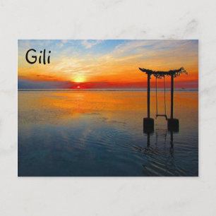 Carte Postale coucher de soleil géant
