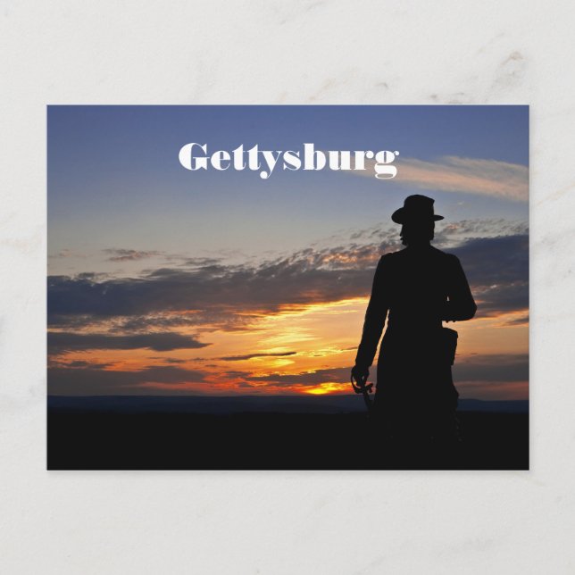 Carte postale Coucher de soleil Gettysburg (Devant)
