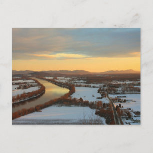 Carte Postale Coucher de soleil hivernal du mont Sugarlov