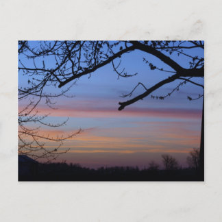 Carte Postale Coucher de soleil Indiana