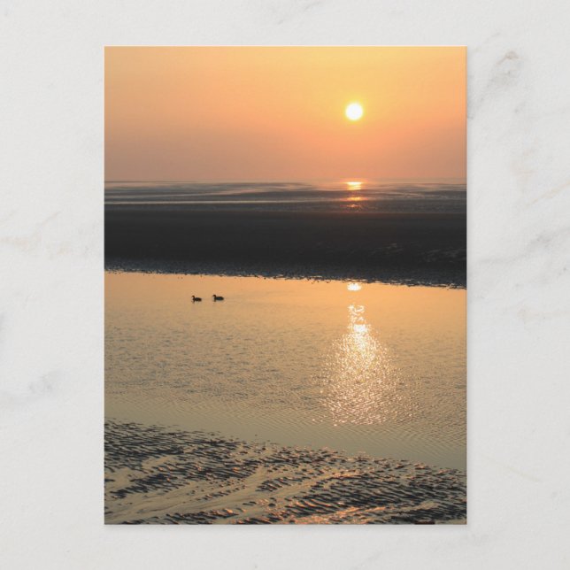 Carte Postale Coucher de soleil - Nouveau pont (Devant)