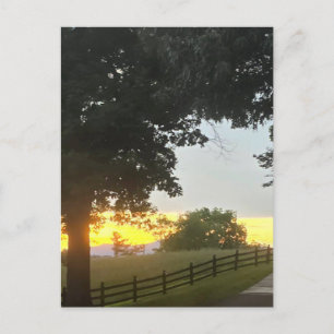 Carte Postale Coucher de soleil nuageux l'après-midi
