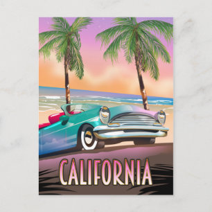 Carte Postale Coucher de soleil paradisiaque en Californie