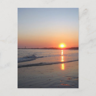 Carte Postale Coucher de soleil * Plage