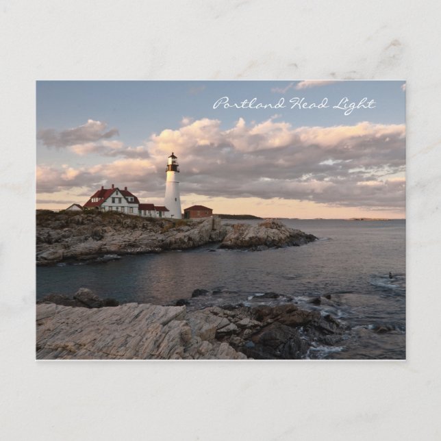 Carte Postale Coucher de soleil Portland Head (Devant)