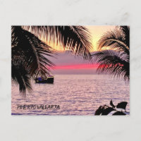 Coucher de soleil rose Puerto Vallarta