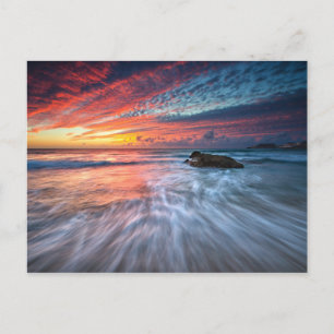 Carte Postale Coucher de soleil spectaculaire   Stone Beach, El