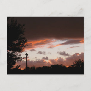 Carte Postale Coucher de soleil Stormy Texas
