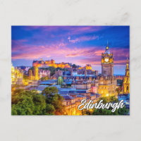 Coucher de soleil sur Edimbourg, Écosse