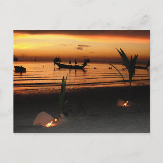 Carte Postale Coucher de soleil sur Koh Tao
