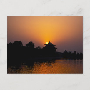 Carte Postale Coucher de soleil sur la Cité interdite - Pékin, C