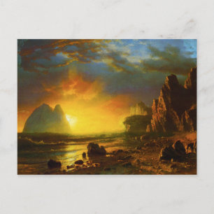 Carte Postale Coucher de soleil sur la côte californienne