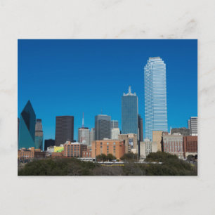 Carte Postale Coucher de soleil sur la ligne d'horizon de Dallas